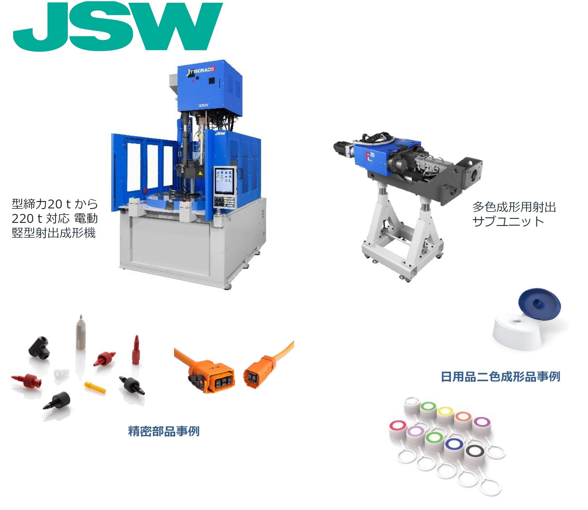 JSW射出成形機・JSWプラスチック射出成形機